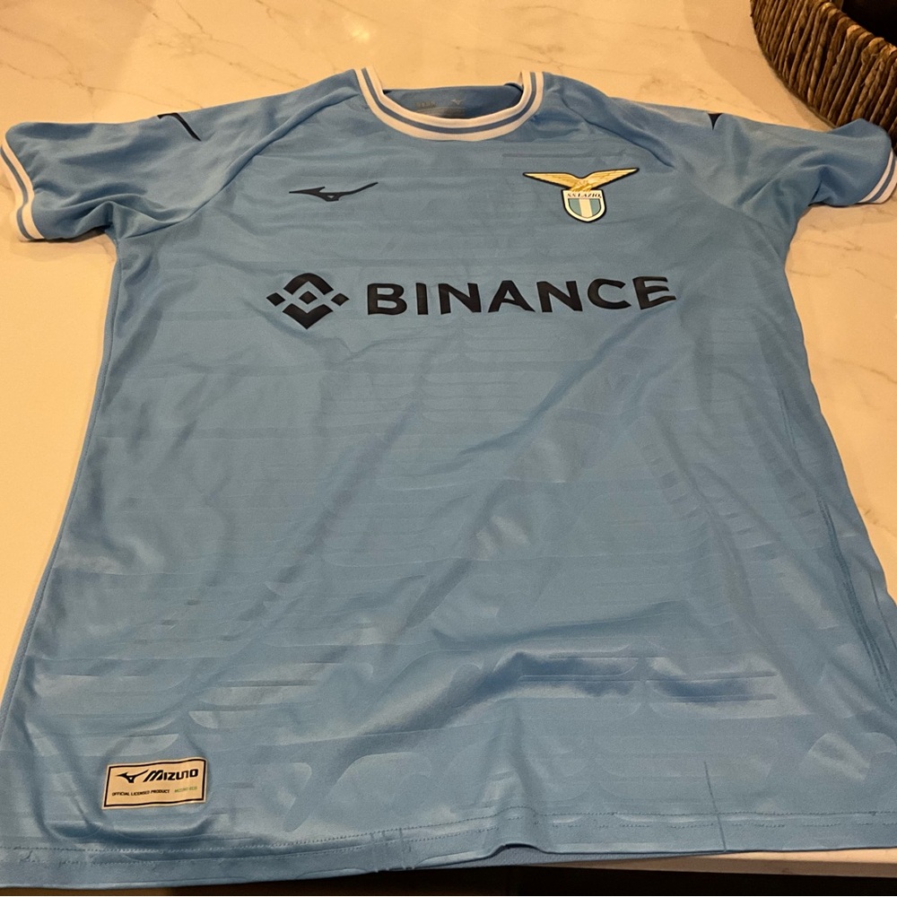SS Lazio Mizuno Light Blue Soccer Jersey